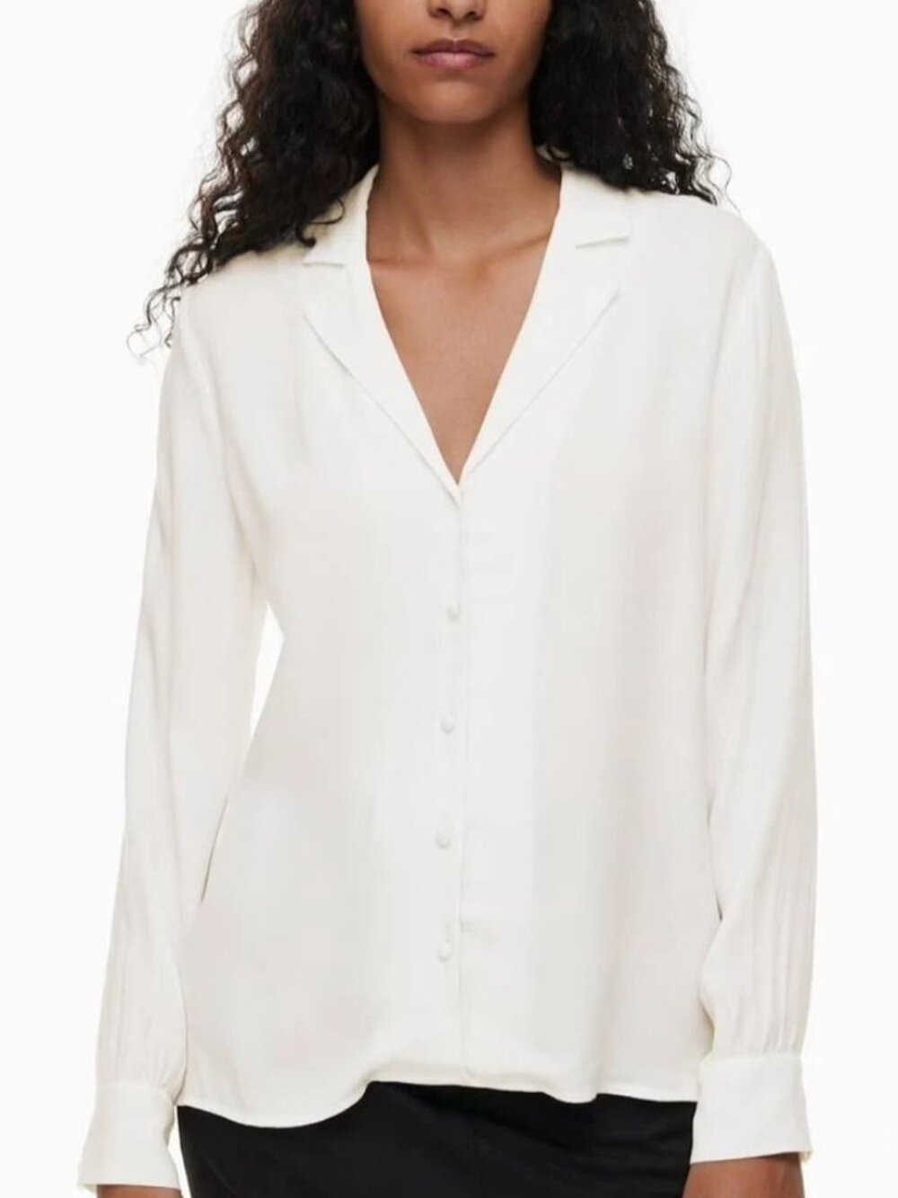 Aritzia Wilfred White Tulum Blouse